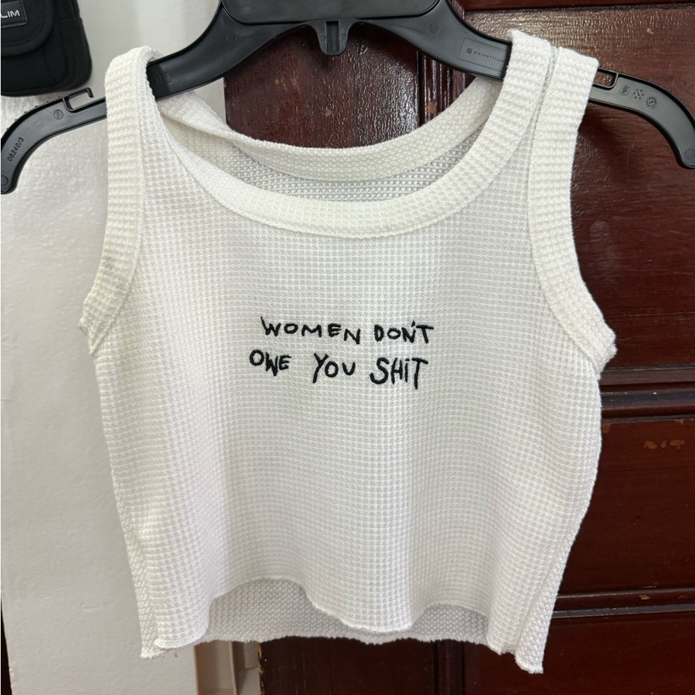 White Sleeveless Top